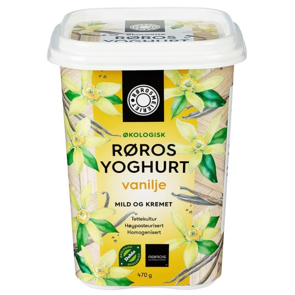 Røros Yoghurt Vanilje Øko 470g Rørosmeie