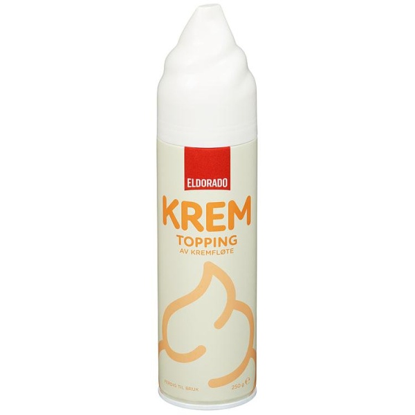 Krem Topping Av Kremfløte 250ml Eldorado