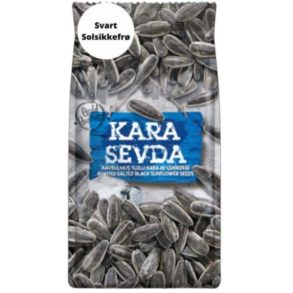 Gold Harvest Roasted & Salted Black Sunflower Seeds 250g