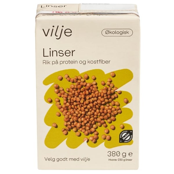 Linser Økologisk 380g Vilje