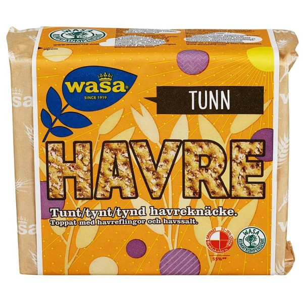 Havreknekkebrød Tynt 265g Wasa