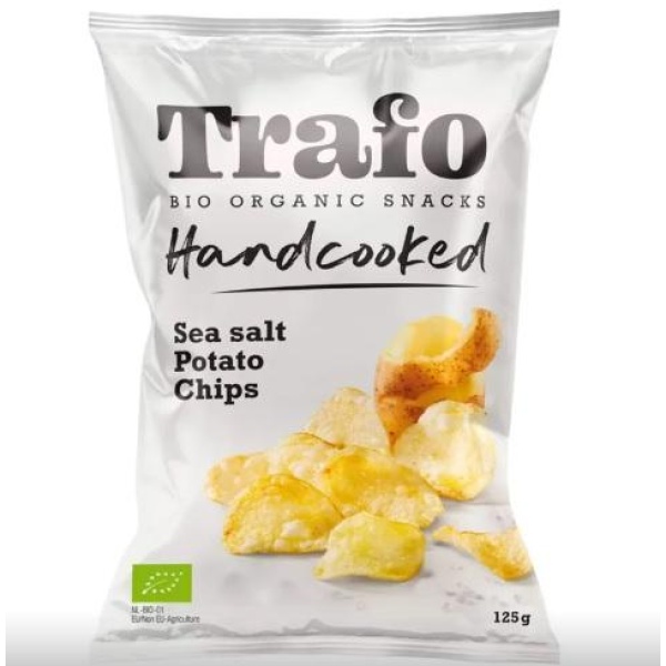 Trafo hand cooked chips seasalt 125 g