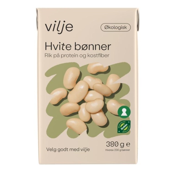 Bønner Hvite Store Økologisk 380g Vilje