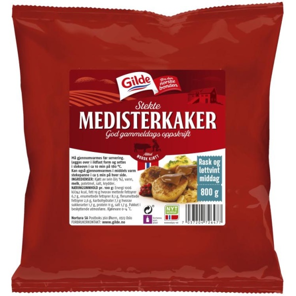 Medisterkaker 800g Gilde