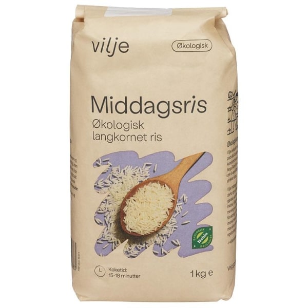 Middagsris Økologisk 1kg Vilje