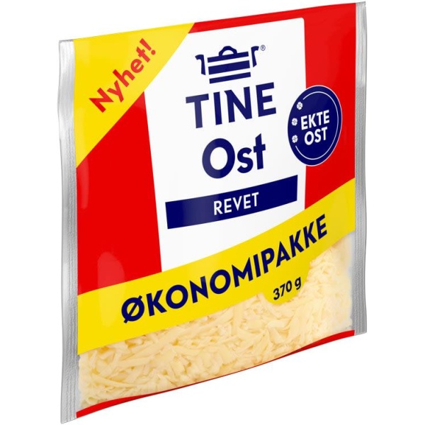 Ekte Revet Ost Økonimipk 370g Tine