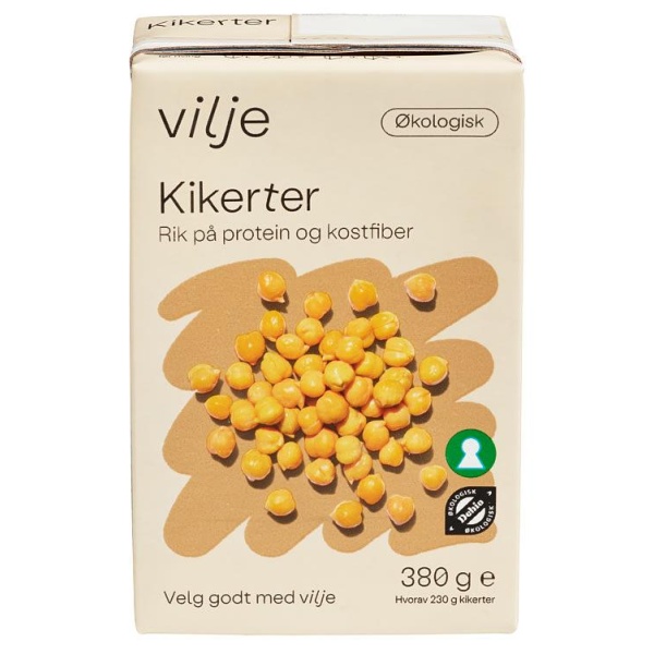 Kikerter Økol. 380g Vilje