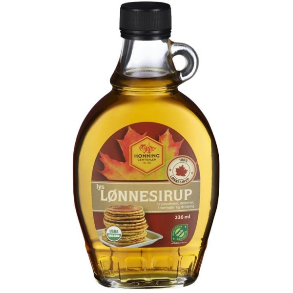 Lønnesirup Lys Økologisk 236ml Honningce