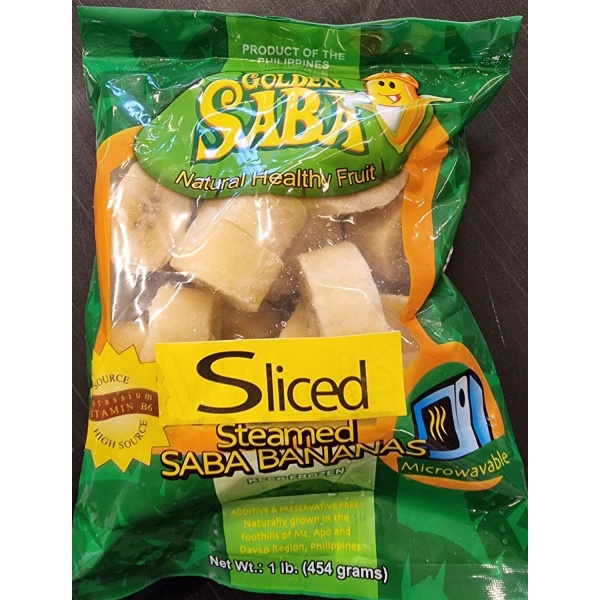 GOLDEN SABA Steamed Saba banana Slices 454g