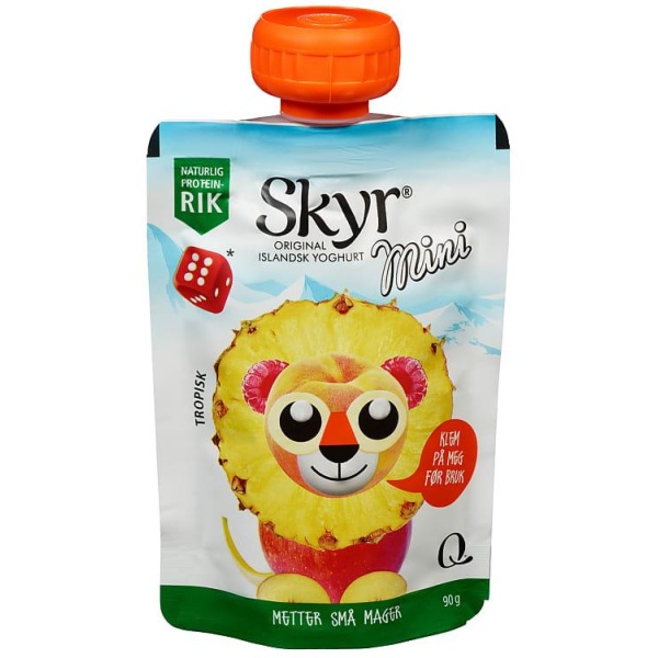 Skyr Mini Frukt&Bær 90g Pose Q