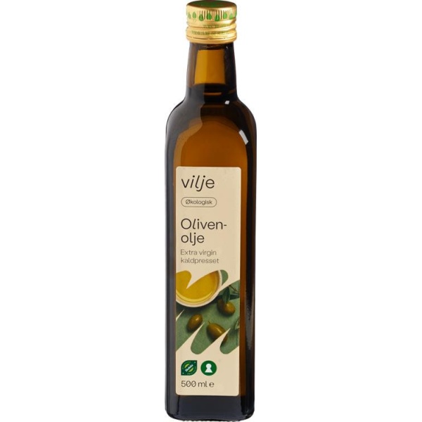 Olivenolje Ex.Virigin Økol.500ml Vilje