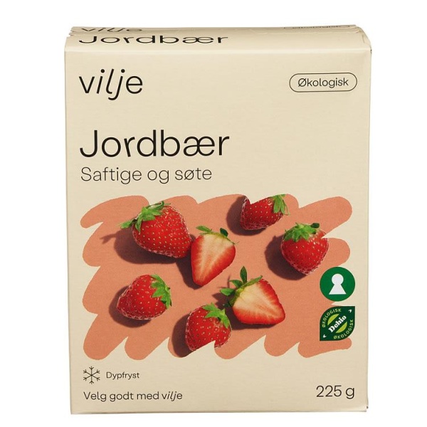 Jordbær Økologiske 225g Vilje