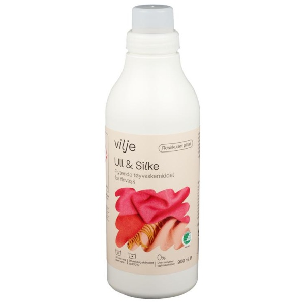 Vilje Tøyvask Ull&Silke flytende 900ml