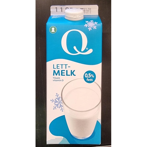 Lettmelk 0,5% 1,75l Q