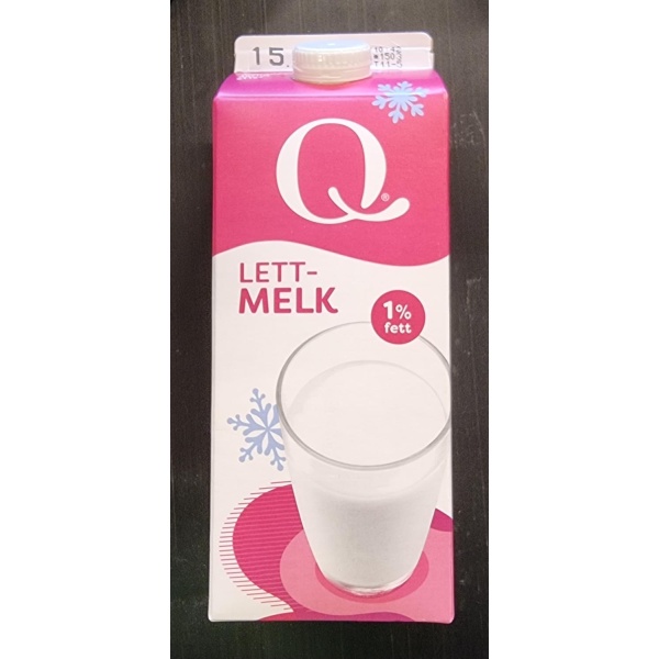 Q Lettmelk 1% 1,75l