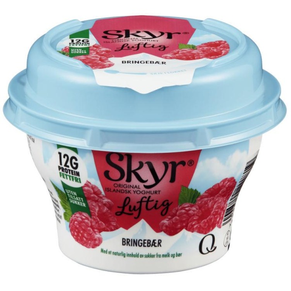 Skyr Luftig Bringebær 130g Q