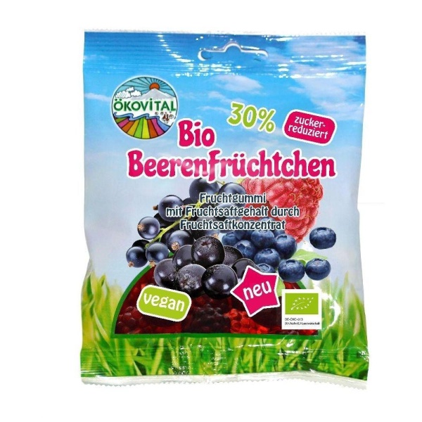 Berry-fruitty 80g økologisk Ökovital