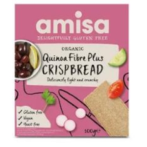 Amisa Quinoa Fiber Plus Knekkebrød Øko 100g