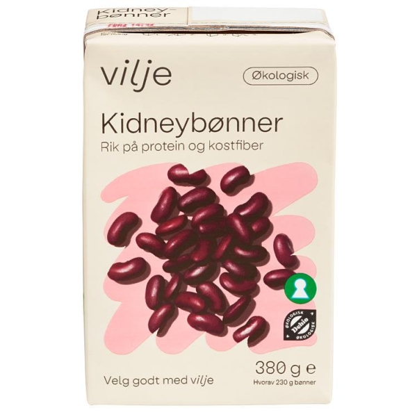Kidneybønner Økologisk 380g Vilje