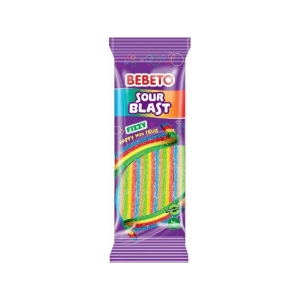 Bebeto sour blast fizzy happy mix fruit (belt) 180g
