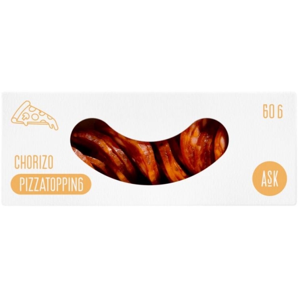 Pablo Pizzatopping Chorizo 60g Ask Gård