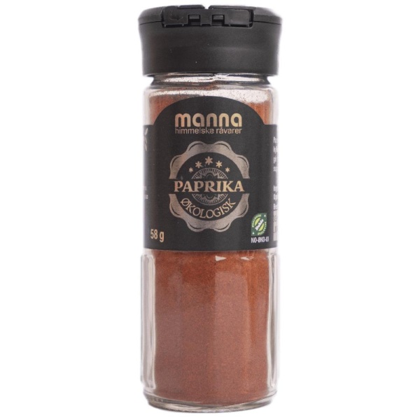 Paprika 58g økologisk Manna