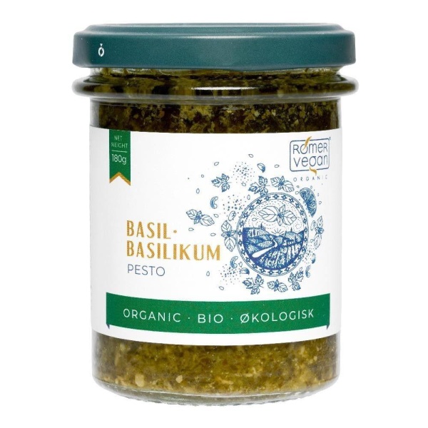Pesto basilikum 180g økologisk Rømer Vegan
