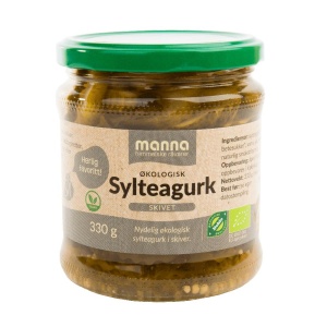 Sylteagurk skivet 330g økologisk Manna
