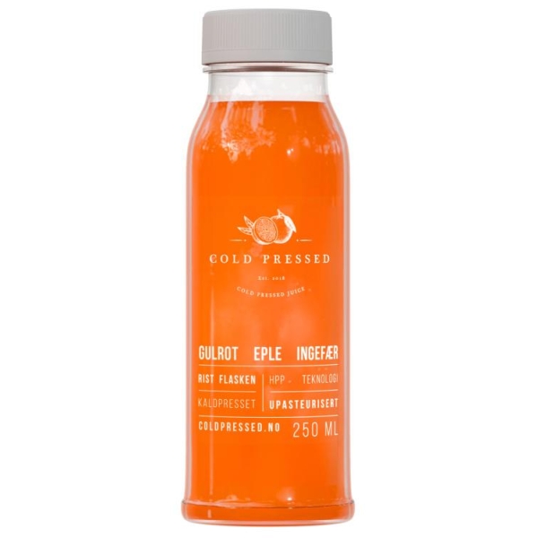 Cold Pressed Juice Gulrot&Eple&Ingefær 250ml