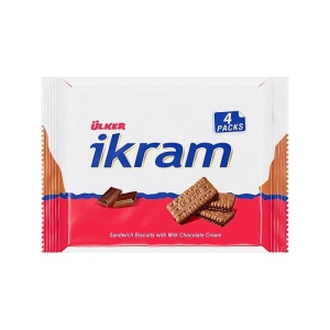Ulker ikram sandwich biscuits w/ hazelnut cream 84gr x 4