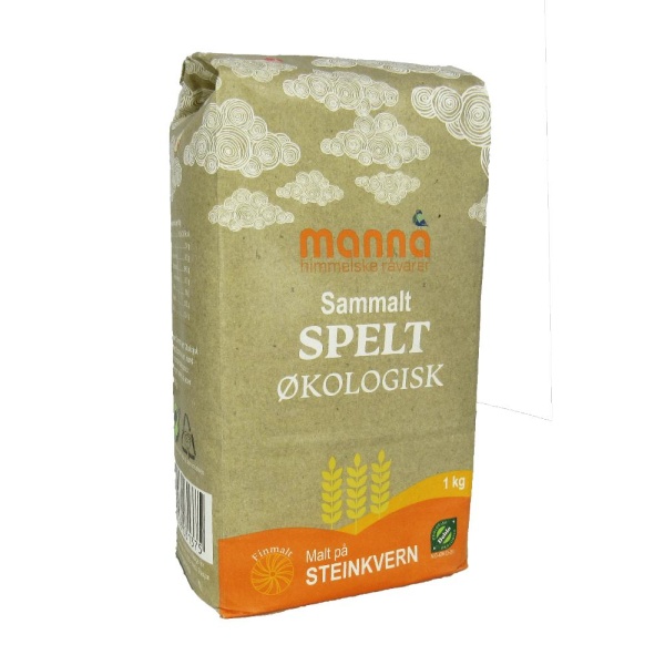 Speltmel sammalt 1kg økologisk Manna