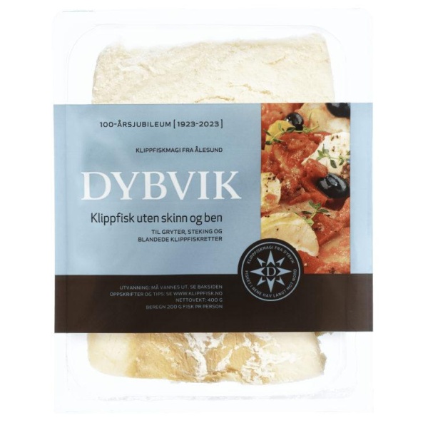 Klippfisk U/Skinn&Ben 400g Dybvik