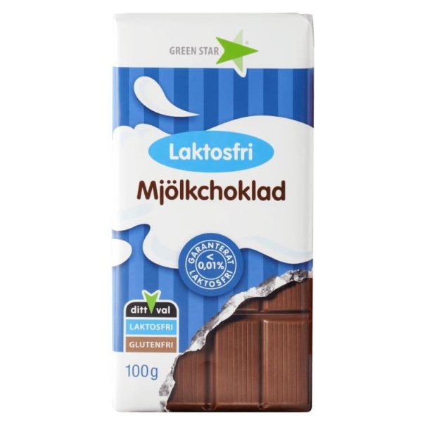 Melkesjokolade Laktosefri 100g Gs