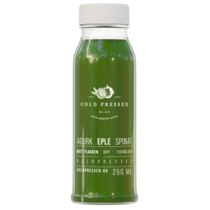 Cold Pressed Juice Agurk Eple Spinat 250ml