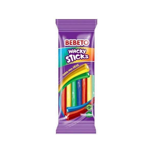 Bebeto wacky sticks rope cool mix fruit 180g