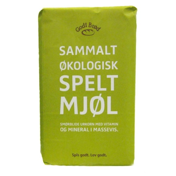 Speltmel sammalt 1kg økologisk Godt Brød