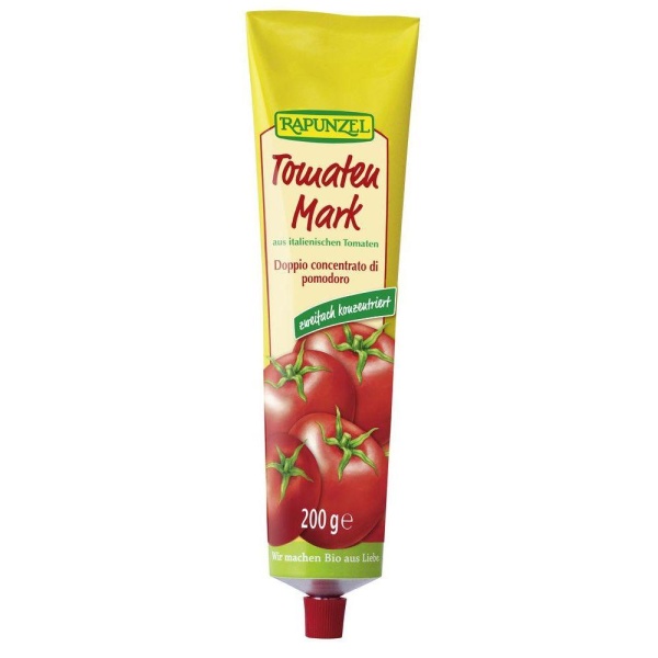 Tomatpuré tube 200g økologisk Rapunzel