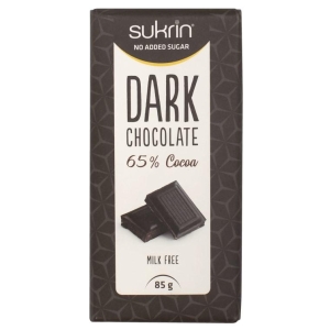 Dark Chocolate U/Sukker 85g Sukrin
