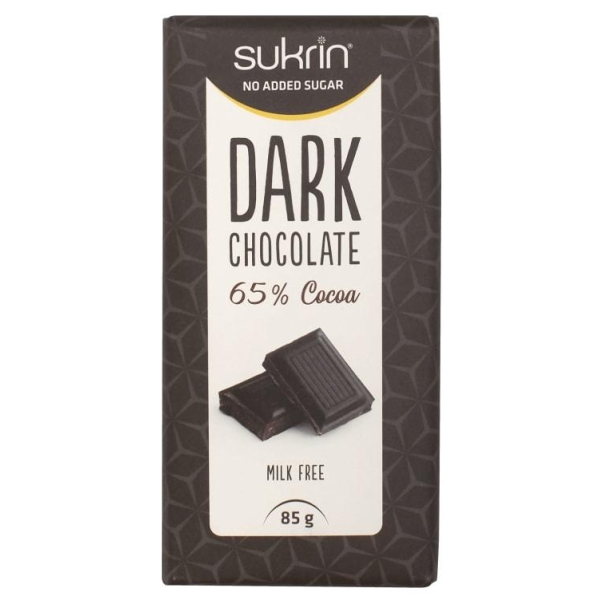 Dark Chocolate U/Sukker 85g Sukrin