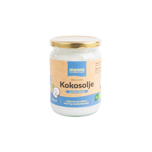 Kokosolje extra virgin 500ml økologisk Manna