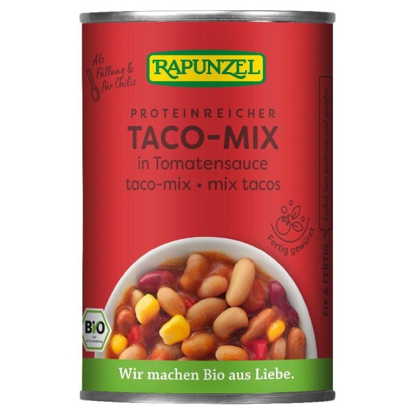 Tacomiks i tomatsaus 400g økologisk Rapunzel