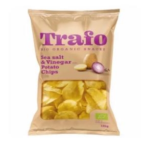Trafo salt & vinegar potato chips 125g