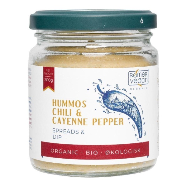 Hummus chili 200g økologisk Rømer Vegan