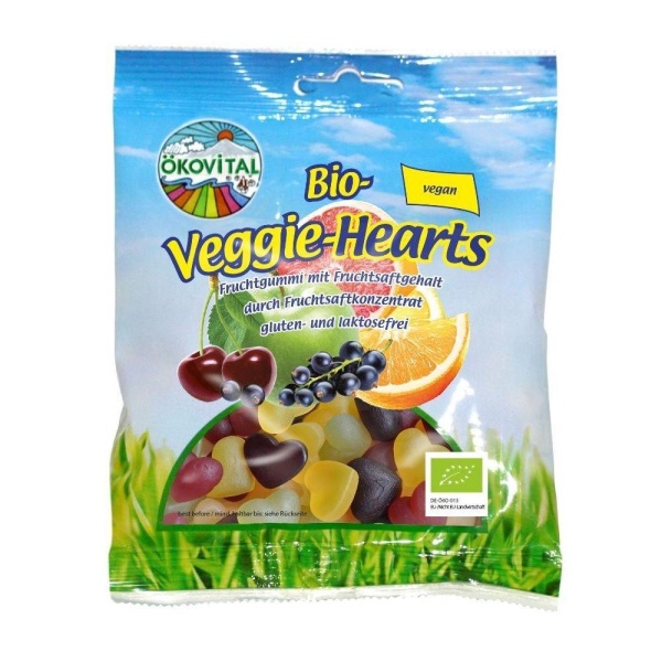 Veggie-hearts 80g økologisk Ökovital