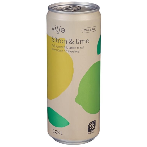 Vilje Sitron&Lime 0,33L Bx