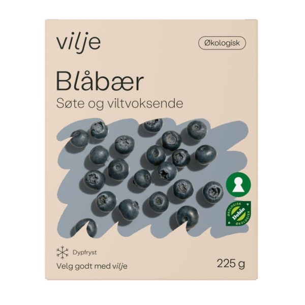 Blåbær Økologisk 225g Vilje