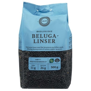 Linser Beluga Økologisk 500g Helios