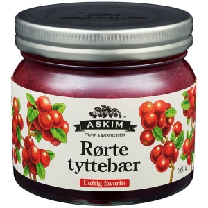 Tyttebær Rørte 360g Askim