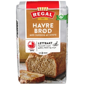 Havrebrød Lettbakt 1kg Regal