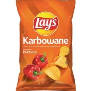 Lays Chips riflet med paprika "Karbowane Paprika" 120g